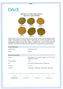 Dace specification test result